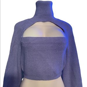 Turtle neck 2 piece top